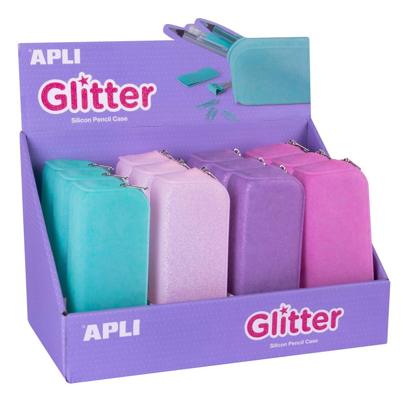 Display penare siliconice Apli 185x75x55, Soft Glitter, 12 bucati/set