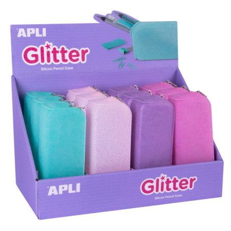 Display penare siliconice Apli 185x75x55, Soft Glitter, 12 bucati/set