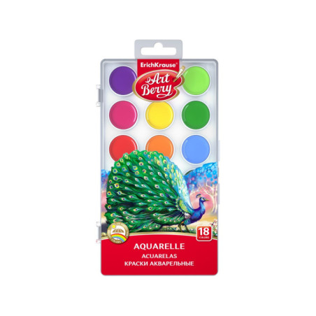 Acuarele ArtBerry cu protecție UV, 18/set