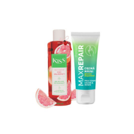 Gel de duș KISS + crema mâini glicerina