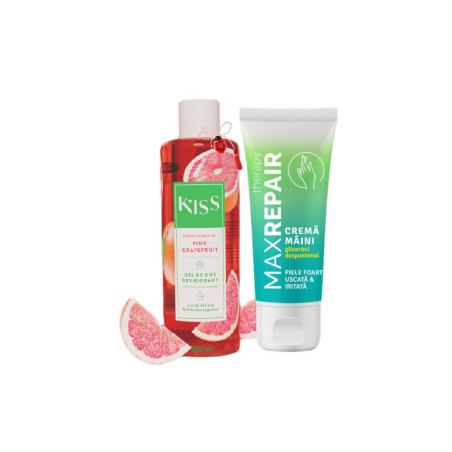 Gel de duș KISS + crema mâini glicerina