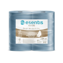 Rola prosop Esentis Care, albastra, 3 straturi, 38 cm, 500 portii, 17
