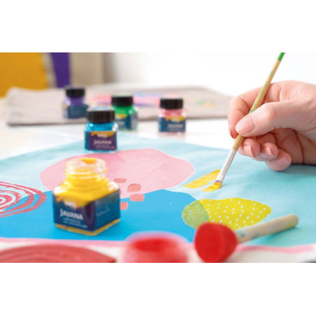 Vopsea pentru textile Javana Color Living Kreul, set 6 buc x 20 ml