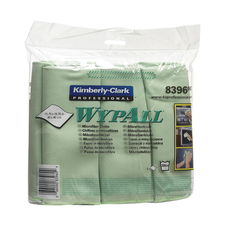 Lavete microfibra Kimberly-Clark Wypall, verzi, 6 bucati/pachet Lavete microfibra Kimberly-Clark Wypall, verzi, 6 bucati/pachet
