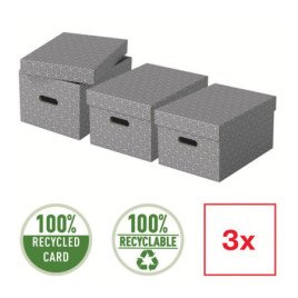 Cutie depozitare Esselte Home Recycled, carton reciclat si reciclabil