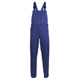 Pantaloni cu pieptar Partner albastru Royal bumbac 280g 3XL,cu bretel