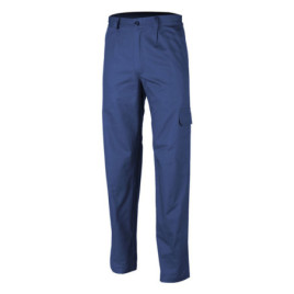 Pantaloni talie Partner albastru Royal bumbac 280g 4XL, rezistenti, c