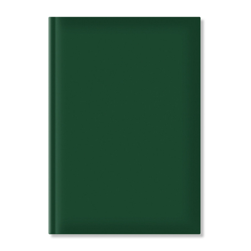 Agenda nedatata A5, hartie offset alb, coperta verde