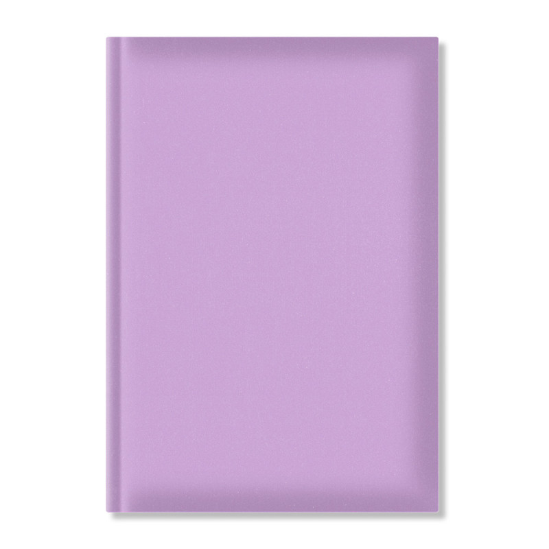 Agenda nedatata A5, hartie offset alb, coperta lila