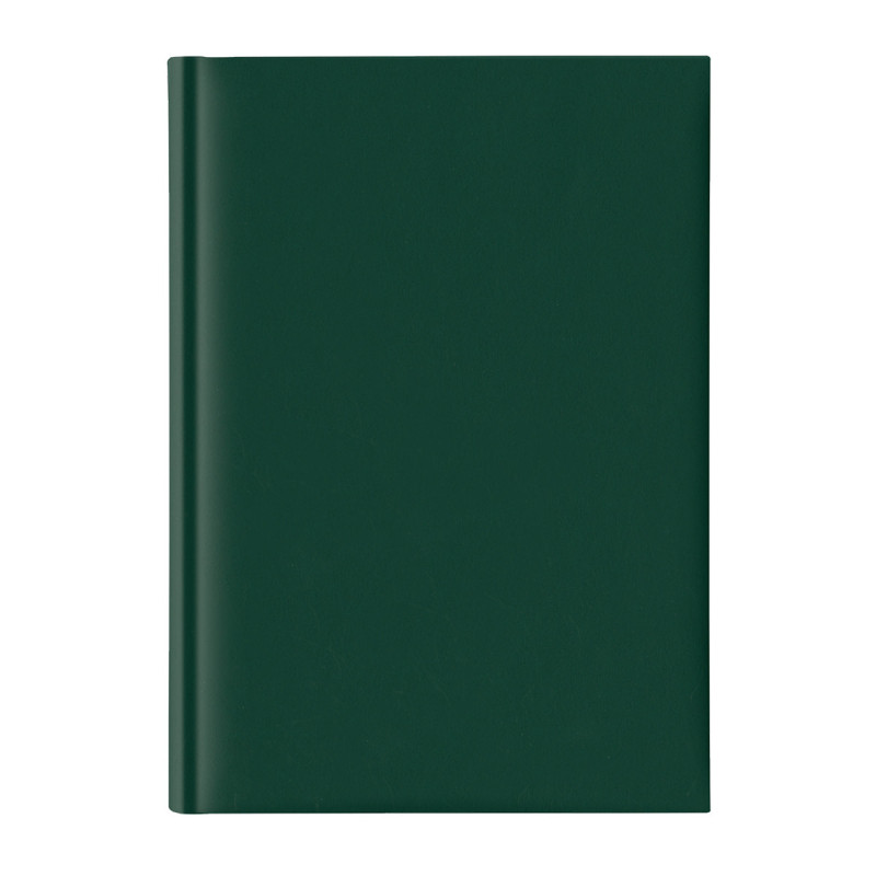 Agenda nedatata A5, hartie offset alb, coperta verde