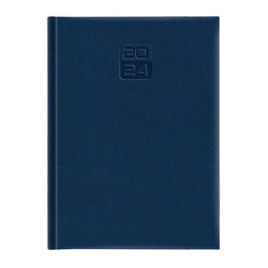 Agenda Dakota, A4, datata, hartie ivory, coperta albastru navy