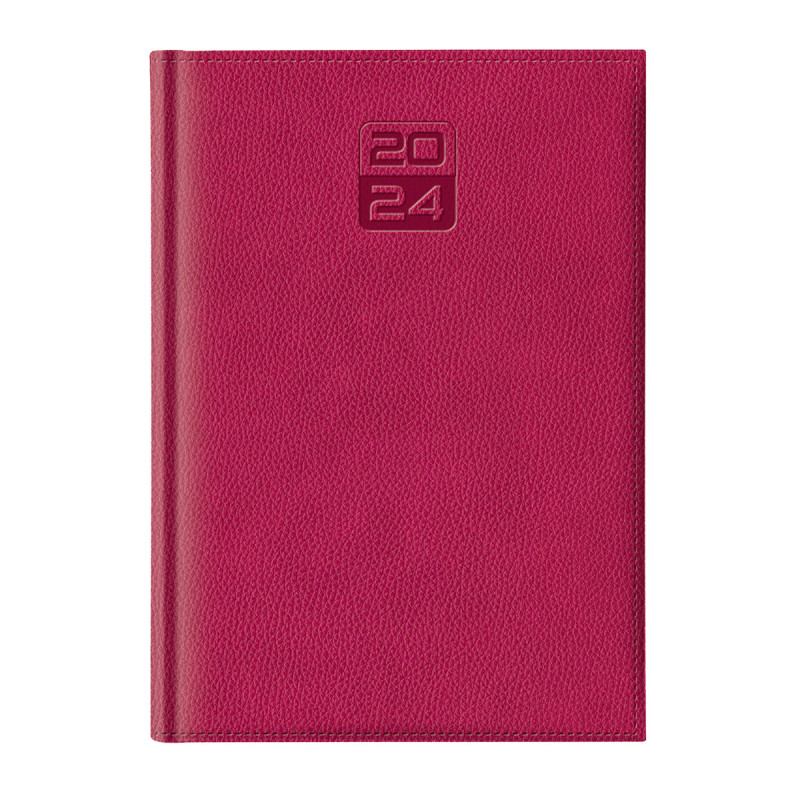 Agenda Dakota, A5, datata, hartie ivory, coperta fucsia